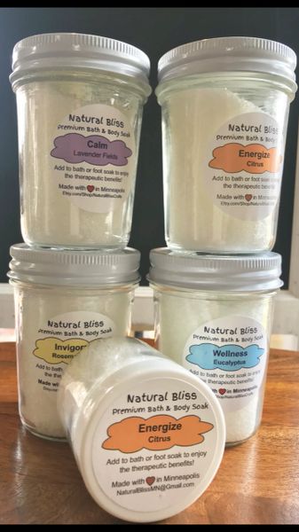 Natural Bliss - 8 oz Bath Salts