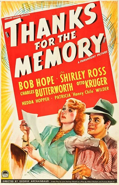 THANKS FOR THE MEMORY (1938)