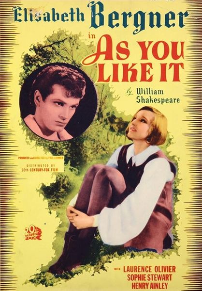 AS YOU LIKE IT (1936)