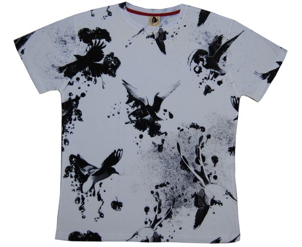 Men's T-shirt humming bird printed