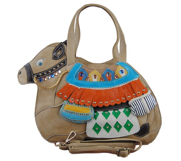 camel satchel handbag