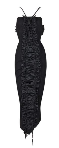 F/W 2004 Christian Dior by John Galliano Corset Black Wiggle Dress