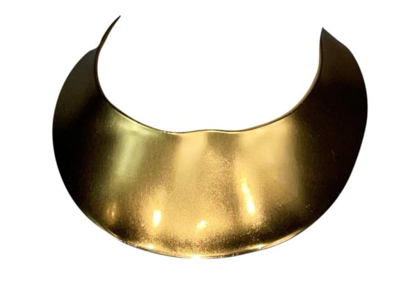 F/W 1997 Christian Dior John Galliano Wide Gold Choker Necklace