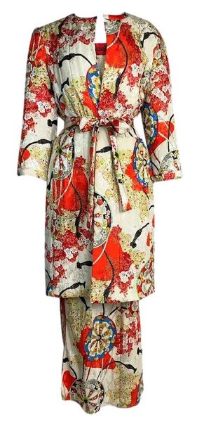 S/S 2001 Christian Dior John Galliano Runway Silk Japanese Coat Jacket