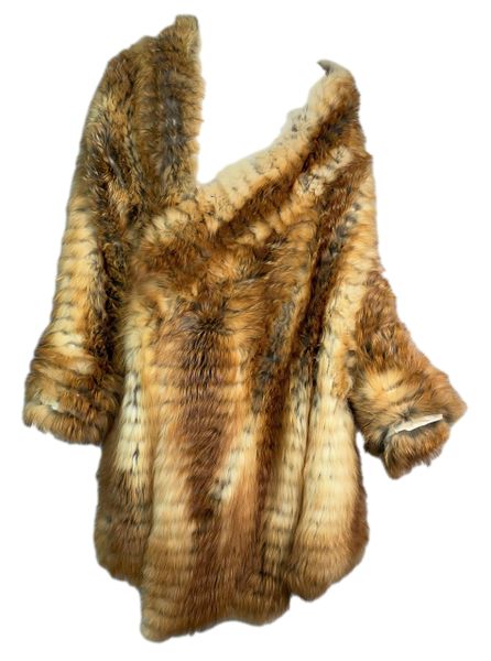 F/W 2003 Christian Dior John Galliano Baggy Red Fox Fur Coat Jacket