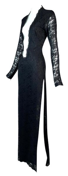 Alexander mcqueen shop black lace dress