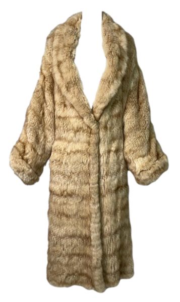 F/W 2001 Christian Dior by John Galliano Sable Fur Knit Baggy Coat