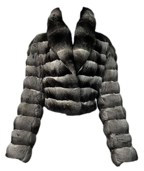 F/W 2004 Roberto Cavalli Chinchilla Fur Cropped Fitted Jacket Coat