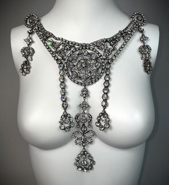 F/W 1997 Christian Dior by John Galliano Haute Couture Runway Huge Crystal Necklace Pin