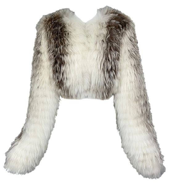 F/W 2003 Christian Dior by John Galliano Cropped Fox Fur Jacket