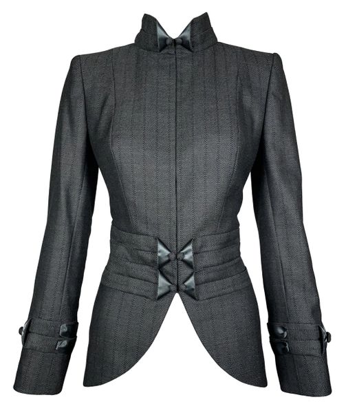 F/W 2004 Christian Dior by John Galliano Haute Couture 1940's Style Pin-Up Military Jacket