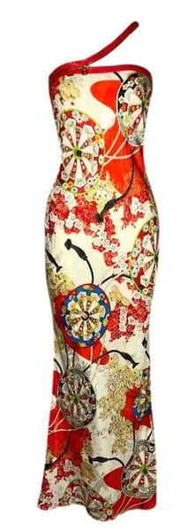 S/S 2001 Christian Dior by John Galliano Unworn Japanese Silk Zipper Maxi Dress