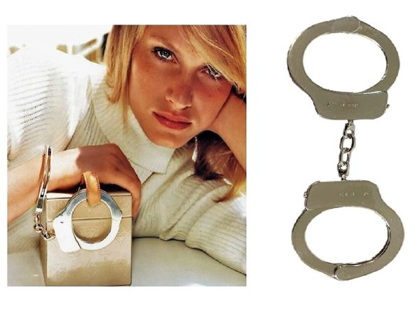 Vintage 1998 Gucci by Tom Ford RARE Numbered Silver Handcuffs Bracelet