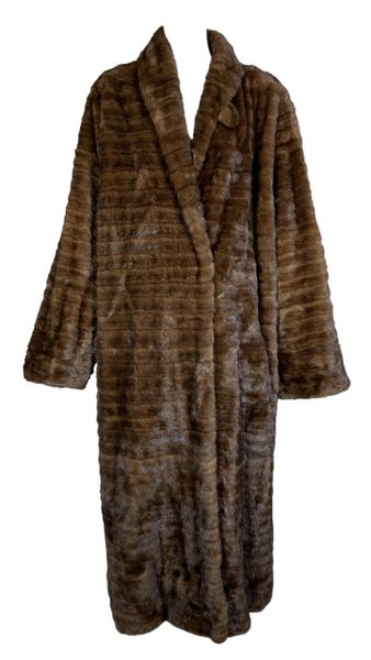 Vintage 1998 John Galliano Long Mink Fur Coat