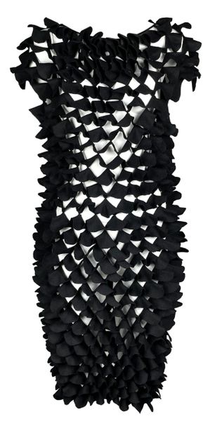 2000's Fendi by Karl Lagerfeld 60's MOD Style Cutout Petal Dress