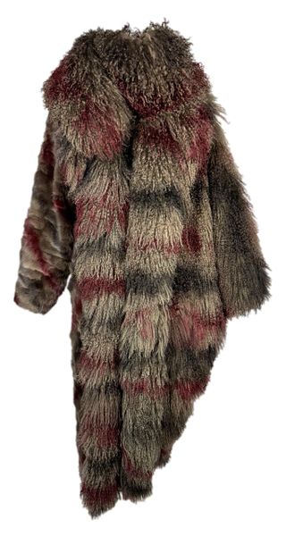 Vintage 1980's Fendi Curly Lamb Fur Long Shaggy Coat