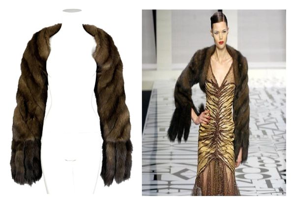 F/W 2004 Valentino Runway Sable Fur Bolero Jacket