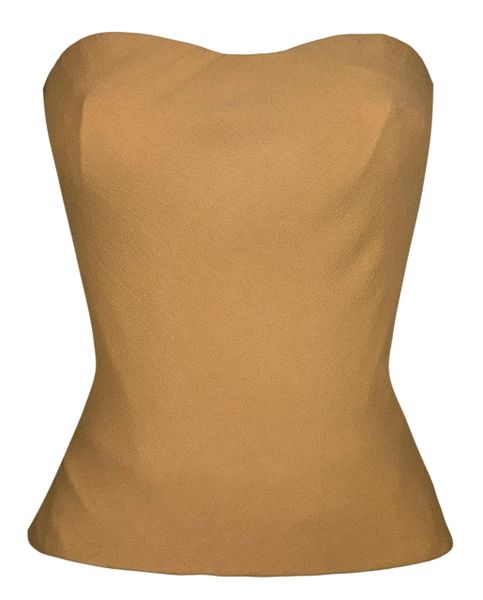 S/S 2005 Christian Dior by John Galliano Haute Couture Nude Silk Bustier Top