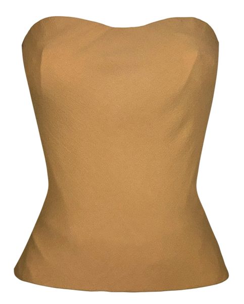 S/S 2005 Christian Dior by John Galliano Haute Couture Nude Silk Bustier Top