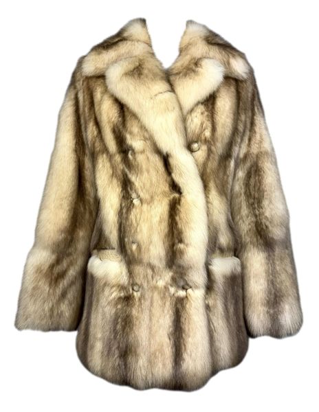 F/W 2004 Valentino Sable Fur & Crocodile Coat Jacket