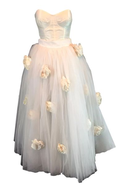 S S 1992 Dolce Gabbana Bridal Wedding Gown Bustier Skirt Shrug