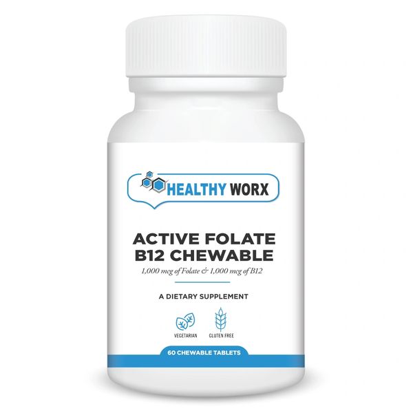 Active Folate B12 60 ct Chewable HEALTHY WORX