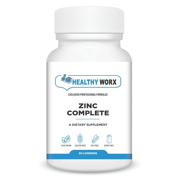 NEW Zinc Complete CHEWABLE SUBLINGUAL 60 CT HEALTHY WORX