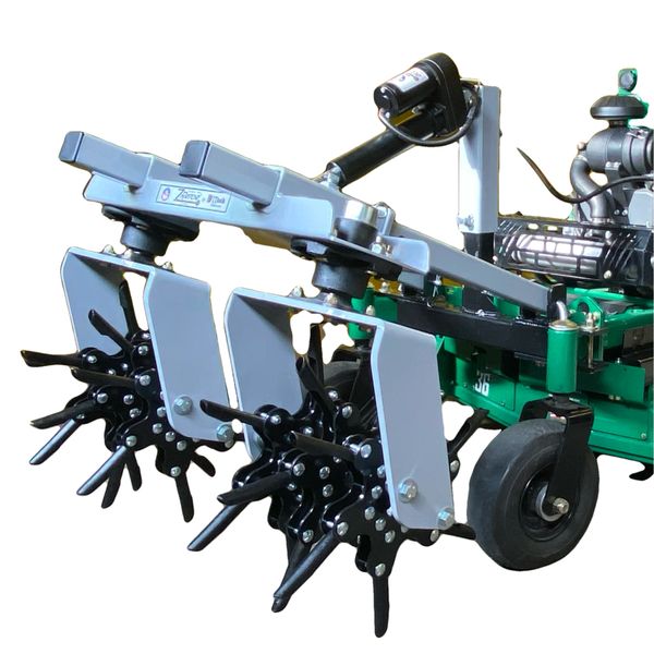 ZRator by D'ttach Front Mount Zero Turn Core Aerator Commercial Mower Attachment D'ttach