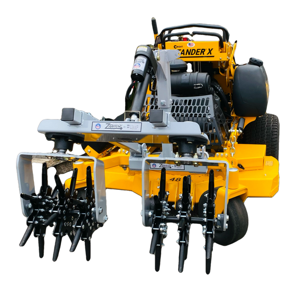 Zrator By Dttach Front Mount Zero Turn Core Aerator Commercial Mower