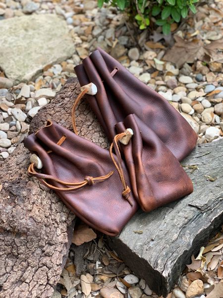 Leather Drawstring Pouch