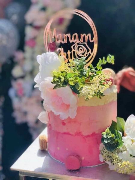Circle Cake Topper