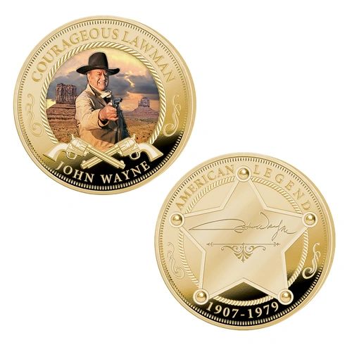 Autographed gold john Wayne outlet coin