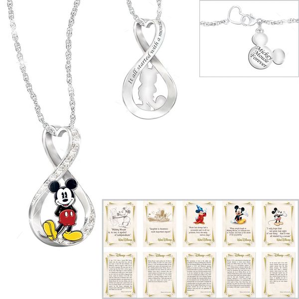 Mickey mouse hot sale infinity necklace