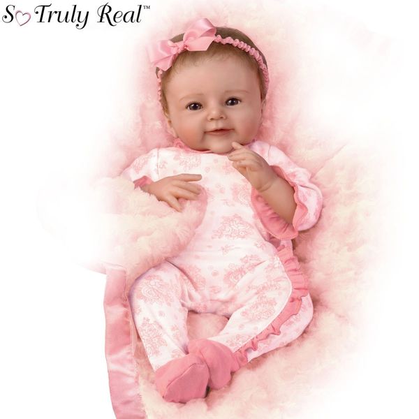 Ashton Drake Megan Rose So Truly Real Baby Girl Doll By Sherry Rawn