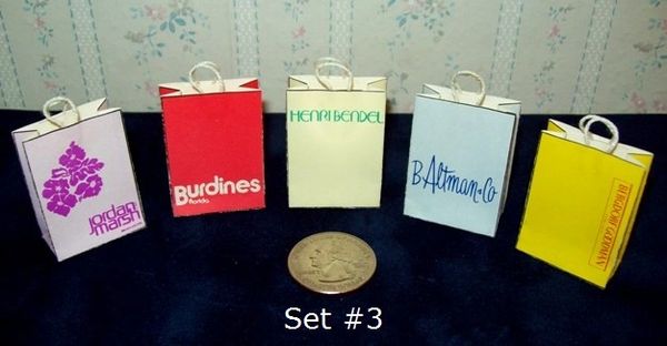 Neiman Marcus Shopping Bag and Gift Box Set Dollhouse 