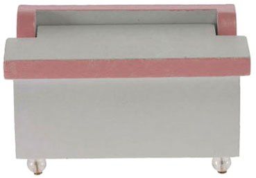 pink and white toy chest