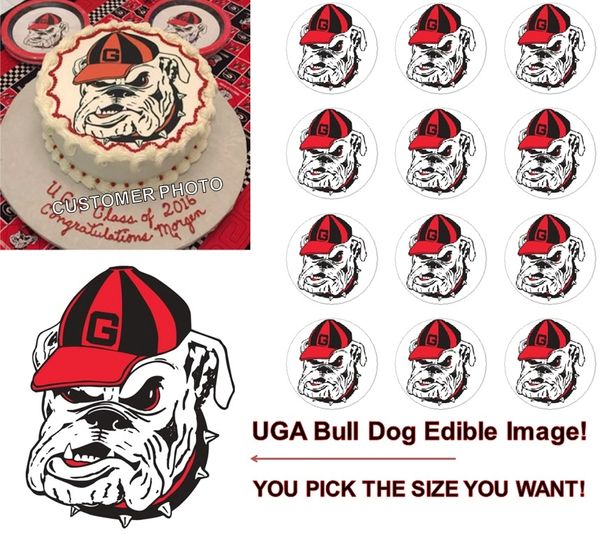 Georgia bulldogs cake topper hotsell