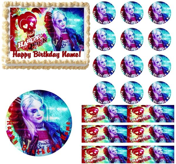 Suicide Squad Harley Quinn Edible Cake Topper Image Frosting Sheet