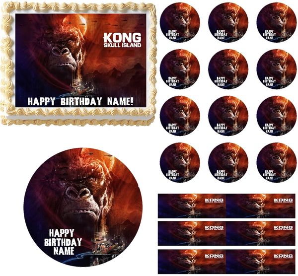 King Kong Skull Island Edible Cake Topper Image Frosting Sheet