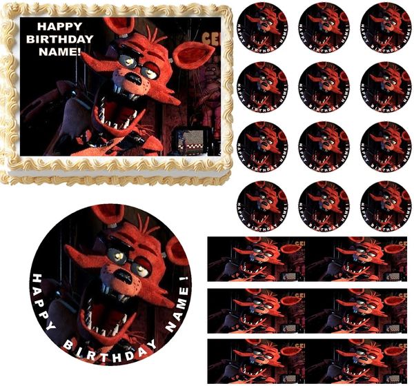 FIVE NIGHTS AT FREDDY'S FOXY FOX Edible Cake Topper Image Frosting Sheet