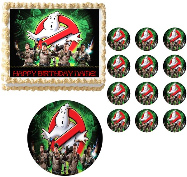 Ghostbusters Who You Gonna Call Edible Cake Topper Image Frosting Sheet