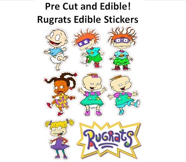 Pre Cut Rugrats Edible Cake Cupcake Stickers Decals, Rugrats Cake, Rugrats Cupcakes