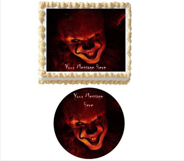 It Chapter 2 Pennywise Clown Edible Cake Topper Image Cupcakes Creepy Clown Cake Scary Clown - 