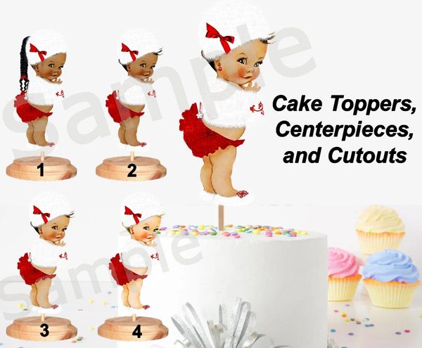 Download Cake Toppers Picks Winter Princess Baby Girl Edible Image Cake Decoration Topper Oh Baby Cold Outside Shower Theme Girl Winter Baby Cake Pink Fur Cape Crown Paper Party Supplies