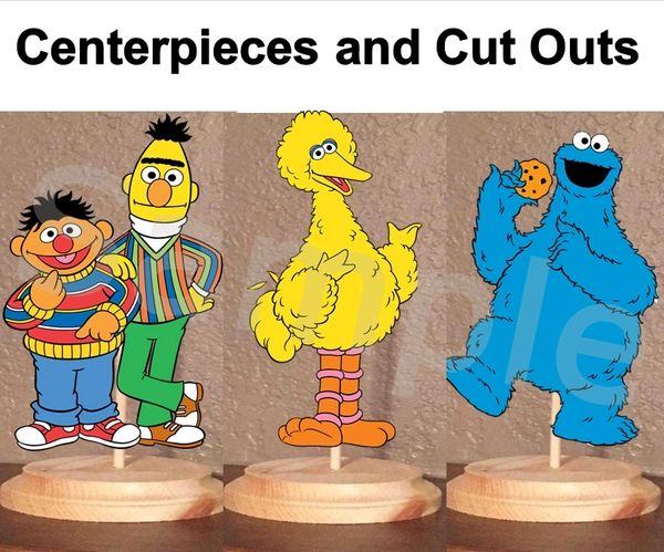 Sesame Street Cutouts, Sesame Street Character Cutouts, Elmo