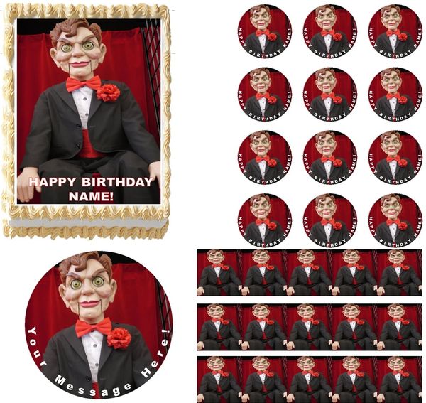 GOOSEBUMPS SLAPPY Dummy Doll Edible Cake Topper Image Frosting Sheet