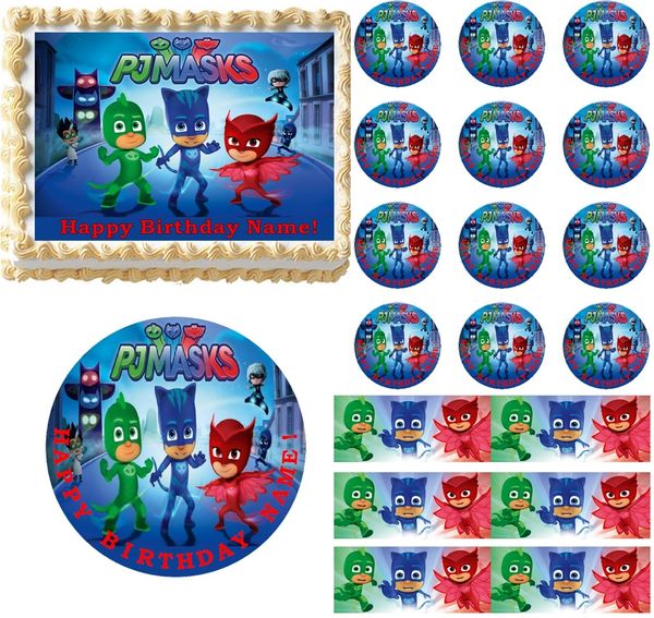 PJ Masks Edible Cake Topper Image Frosting Sheet Cake Decoration