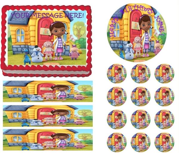 DOC McSTUFFINS CHARACTERS House Edible Cake Topper Image Frosting Sheet