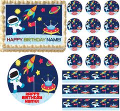 Outer Space Rocket Ship Edible Party Images - go to outer space on a rocket ship roblox
