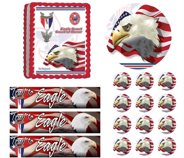 Eagle Scout Ceremony Court of Honor Be Prepared Edible Cake Topper Image Frosting Sheet